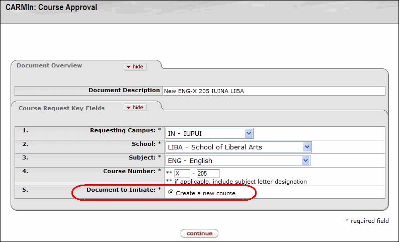 course approval